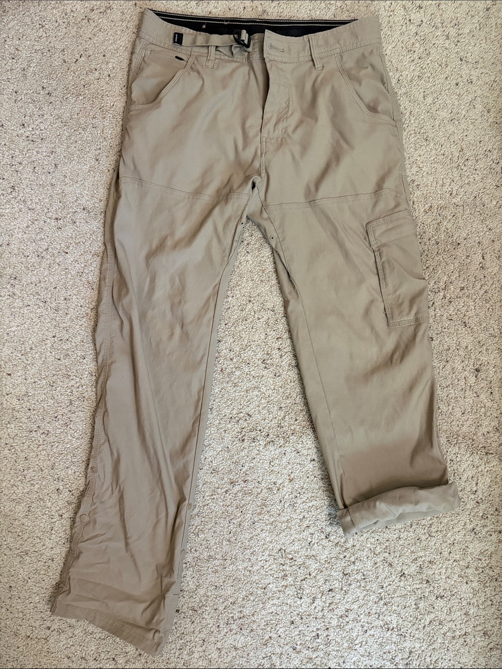 Prana Men's Cargo Pants in Khaki Tan